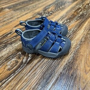 Keen Newport H2 Sandals Toddler Kids Size 4 Blue Waterproof Water Shoes Hiking